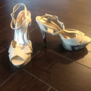 Aztec design heels